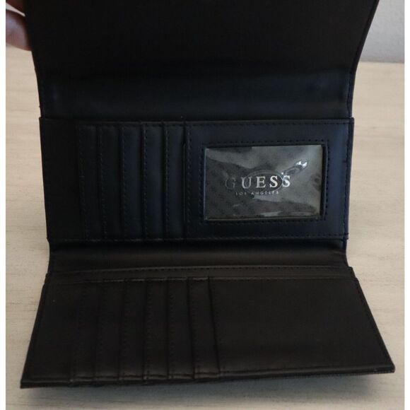 Guess SV911051 Women's Coal Gray Ophelea SLG "G" Print Clutch Tri-Fold Wallet - Picture 6 of 9